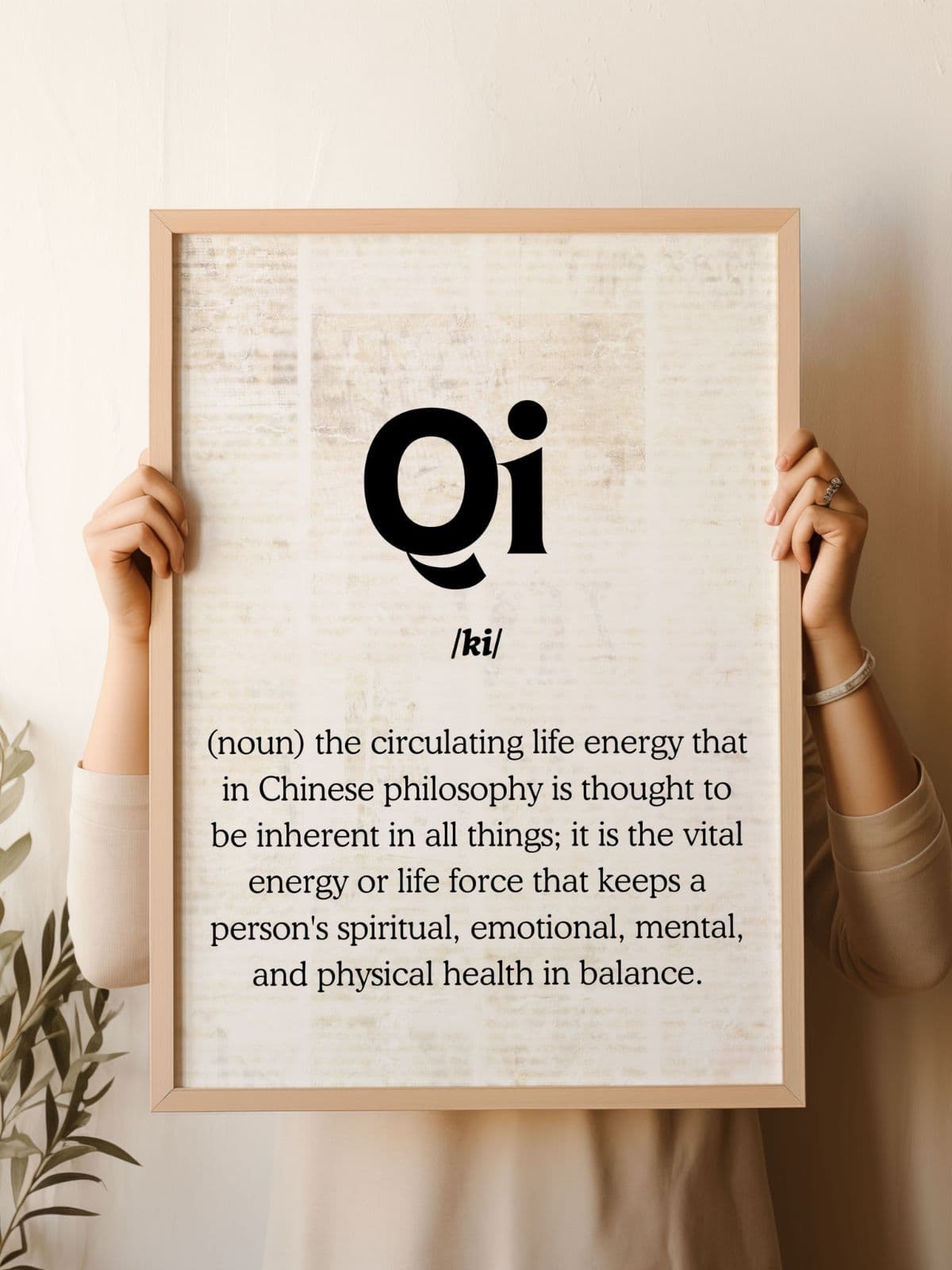 TCM Qi Definition Poster