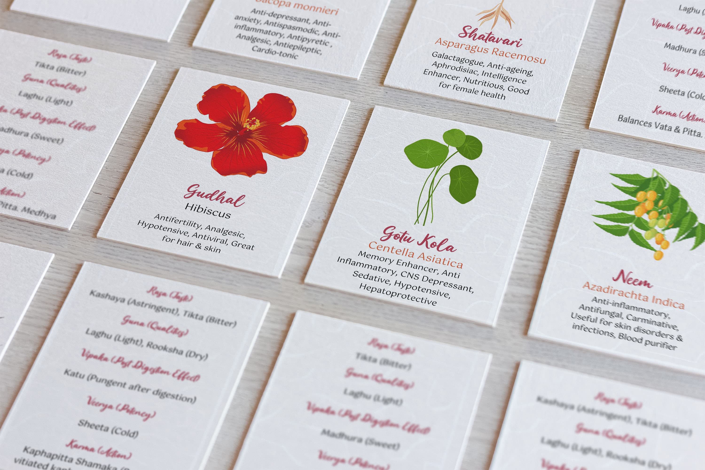 55 Ayurvedic Herbs Flashcards with Properties