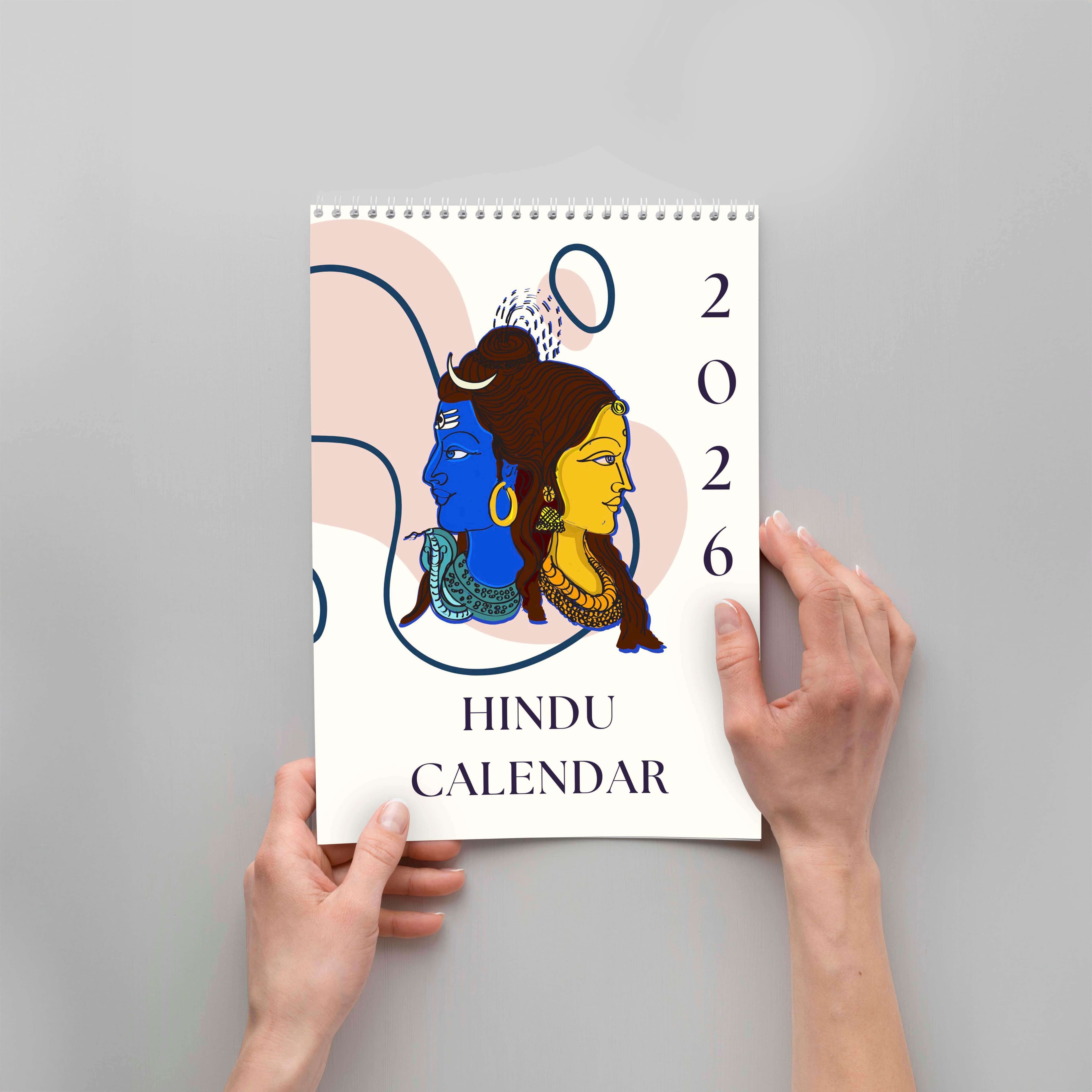 Hindu Calendar: Festivals & Lunar Phases 2026 (Printable)