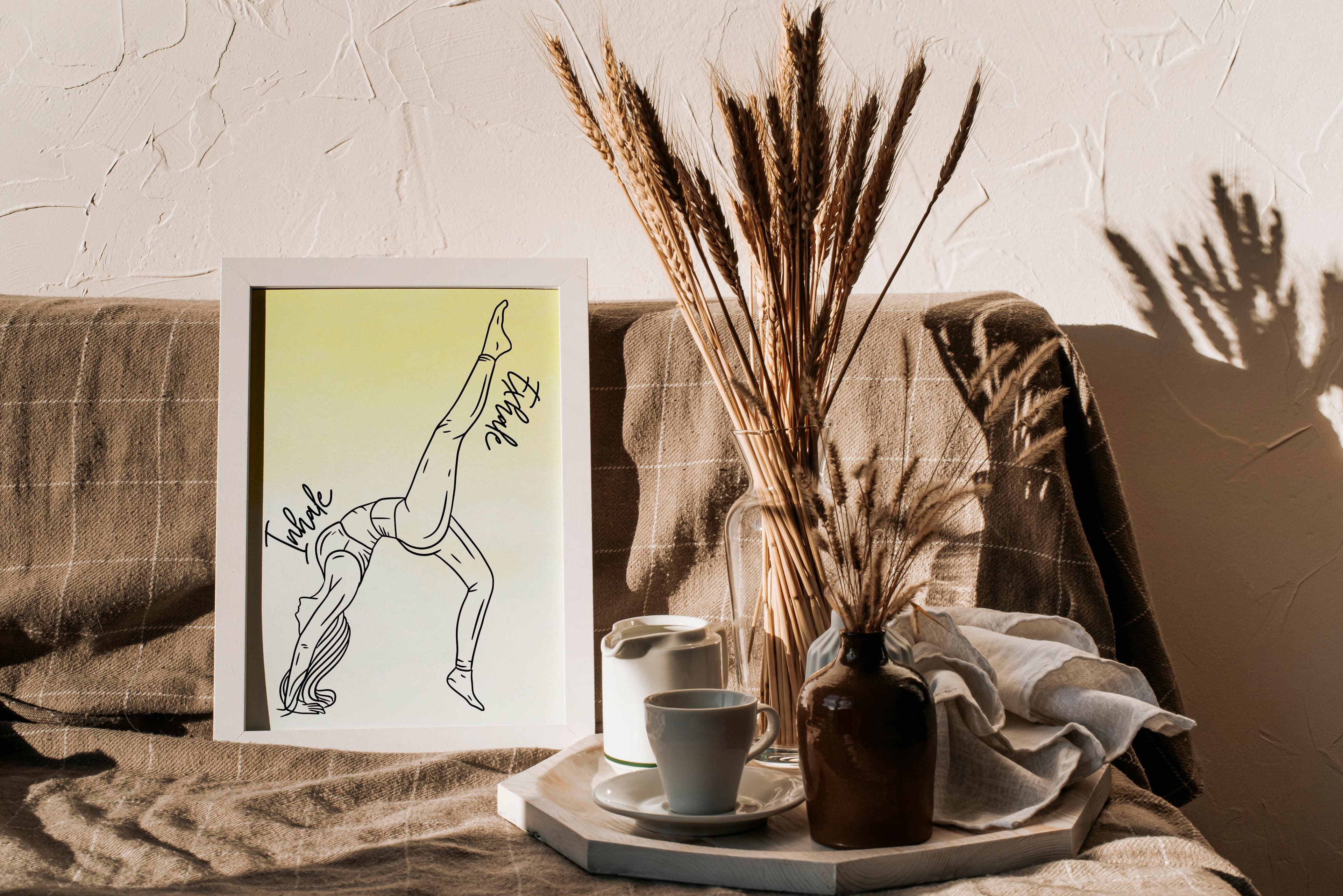 Inhale Exhale Yoga Print (Studio Wall Art)