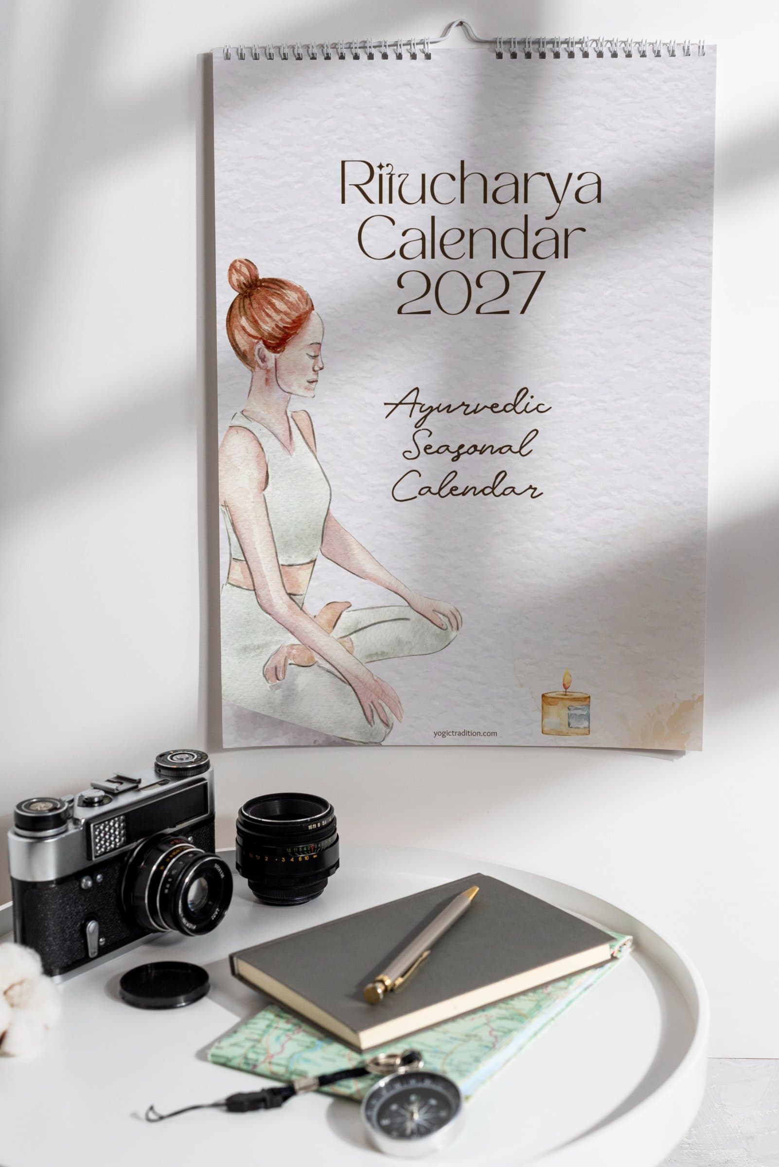 Ritucharya Ayurveda Seasonal Calendar (Watercolor)