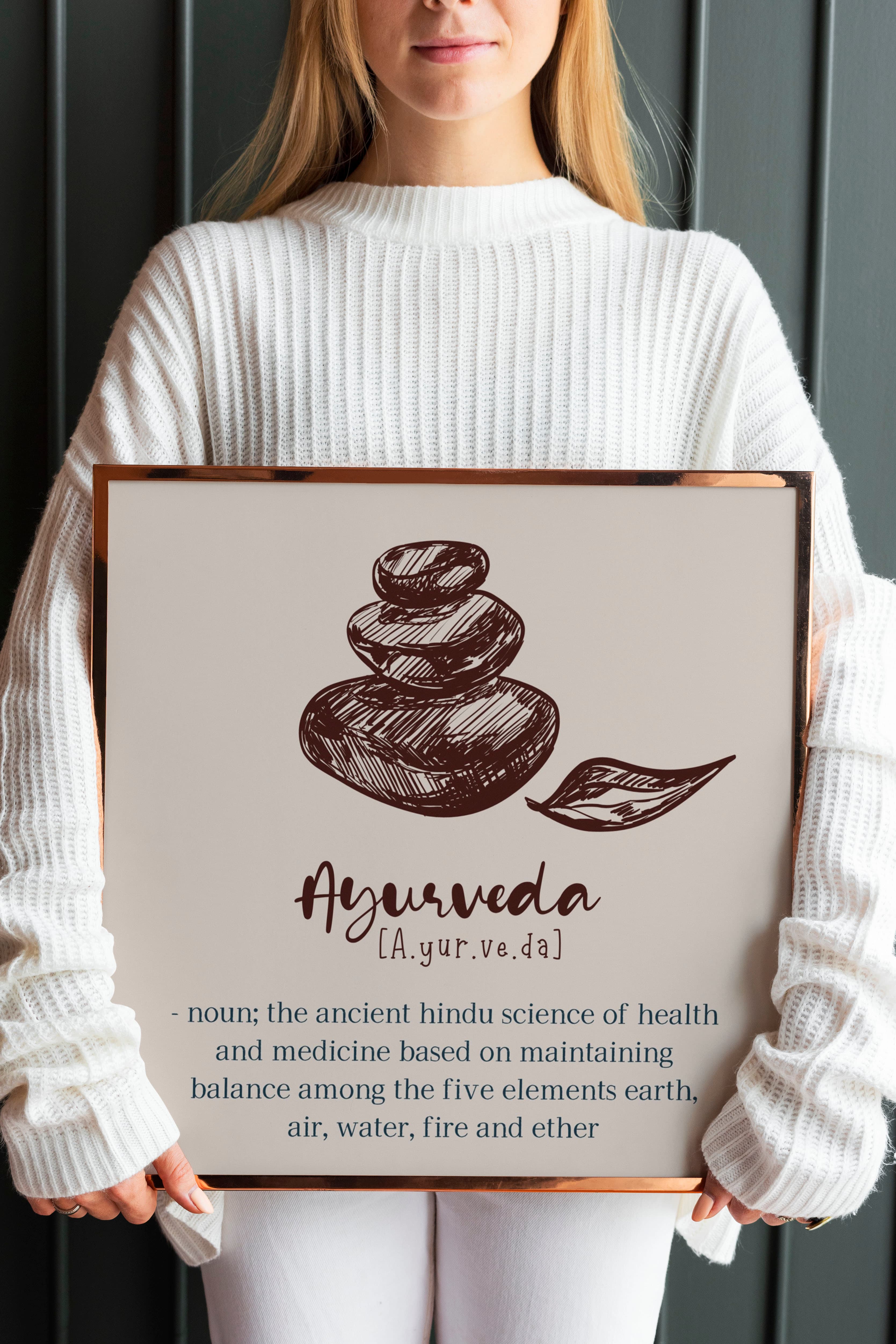Ayurveda Definition Poster - Art Decor